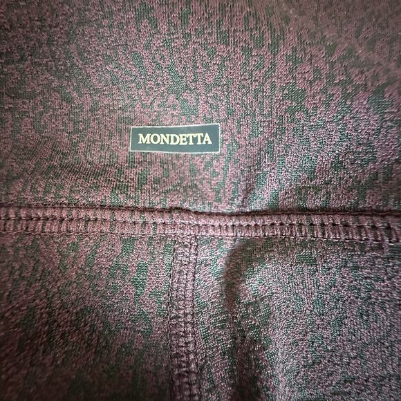 NWT Mondetta Brushed Jacquard Leggings XL Fudge Combo High Waist Pockets - Picture 8 of 11